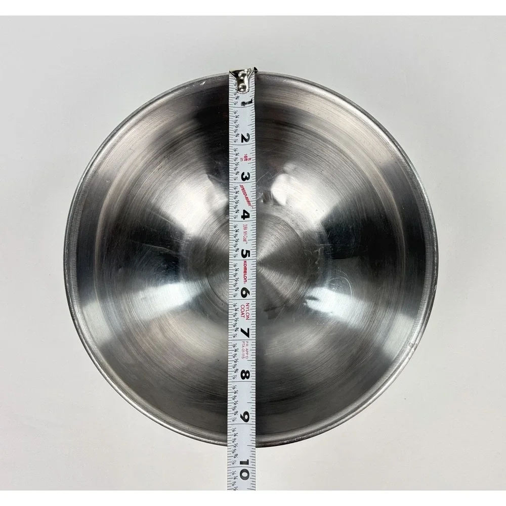 Vintage Ekco Flint Stainless Steel Colander & Nesting Mixing Bowl Kitchen Set